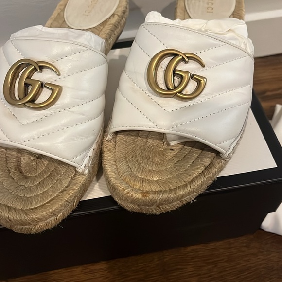 Gucci Napa Charlotte Great White Sandal - Picture 3 of 6